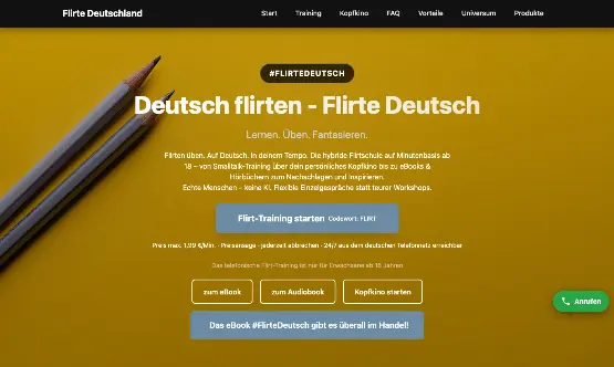 flirte-deutsch.land – Landingpage und Funnel